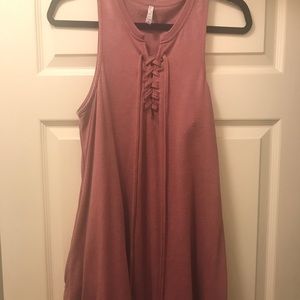 Z Supply lace up sleeveless dress